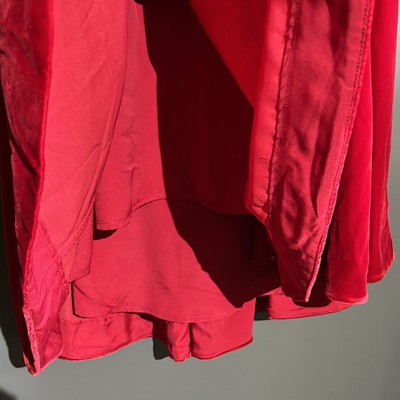 Free People Soft Focus Cherry Velvet Dress - Picture 10 of 15